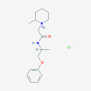 molecular formula C17H27ClN2O2 B218245 N-(1-Phenoxy-2-propyl)-2-(2-methoxypiperidino)acetamide hydrochloride CAS No. 101651-43-8