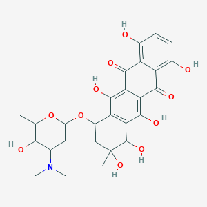 molecular formula C28H33NO11 B218270 Obelmycin A CAS No. 107807-18-1