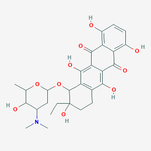 molecular formula C28H33NO10 B218315 Obelmycin G CAS No. 107807-19-2