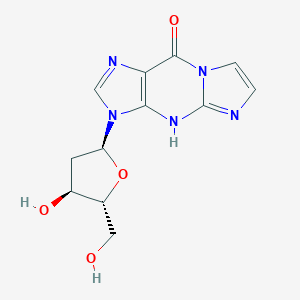 molecular formula C12H13N5O4 B218346 1,N(2)-Ethenodeoxyguanosine CAS No. 108929-11-9