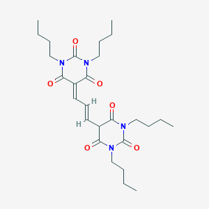 molecular formula C27H40N4O6 B218353 Bis(1,3-dibutylbarbiturate)trimethine oxonol CAS No. 110425-49-5