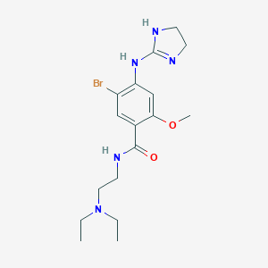 B021836 Benzamide, 5-bromo-N-(2-(diethylamino)ethyl)-4-((4,5-dihydro-1H-imidazol-2-yl)amino)-2-methoxy- CAS No. 111049-51-5