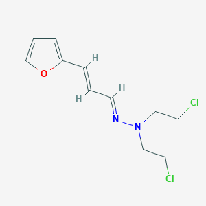2-Furanacrolein, bis(2-chloroethyl)hydrazone