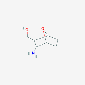 molecular formula C10H16N4O2 B218419 (3-Amino-7-oxabicyclo[2.2.1]heptan-2-yl)methanol CAS No. 1212285-96-5