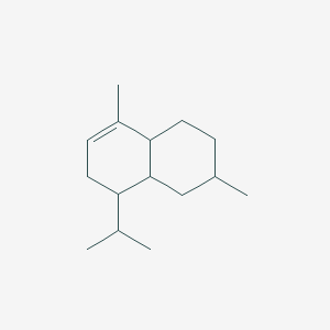 molecular formula C15H26 B218421 Naphthalene, decahydro-1,6-dimethyl-4-(1-methylethyl)-, (1S,4S,4aS,6S,8aS)-, didehydro deriv. CAS No. 29350-73-0