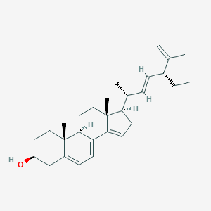 molecular formula C23H31NO7 B218500 Stigmasta-5,7,14,22,25-pentaene-3-ol CAS No. 119400-44-1