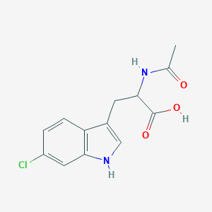 molecular formula C₁₃H₁₃ClN₂O₃ B021851 N-乙酰 6-氯色氨酸 CAS No. 50517-10-7