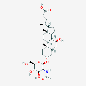 molecular formula C8 H12 N4 O B218535 Ursodeoxycholic acid N-acetylglucosaminide CAS No. 122908-04-7