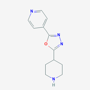 B021855 2-(Piperidin-4-yl)-5-(pyridin-4-yl)-1,3,4-oxadiazole CAS No. 732978-38-0