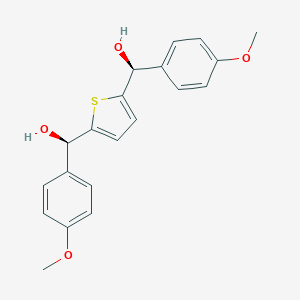 molecular formula C6H10ClNO2 B218600 2,5-Bis(4-methoxyphenylhydroxymethyl)thiophene CAS No. 120450-72-8