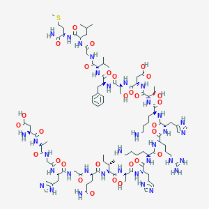 molecular formula C99H158N34O29S B218608 gamma-Preprotachykinin amide (72-92) CAS No. 114882-65-4