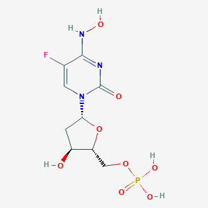 molecular formula C9H13FN3O8P B218635 N(4)-Hydroxy-5-fluorodeoxycytidine monophosphate CAS No. 114333-22-1