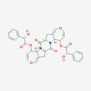 molecular formula C34H28N2O10S4 B218697 Emethallicin C CAS No. 125187-55-5