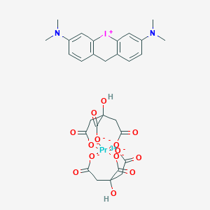 molecular formula C29H30IN2O14Pr-2 B218747 3,6-di(dimethylamino)dibenzopyriodonium Praseodymium Dicitrate Complex CAS No. 120752-09-2
