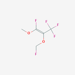 molecular formula C8H15NO2 B218837 Fluoromethyl 2-methoxy-2-fluoro-1-(trifluoromethyl)vinyl ether CAS No. 111607-91-1