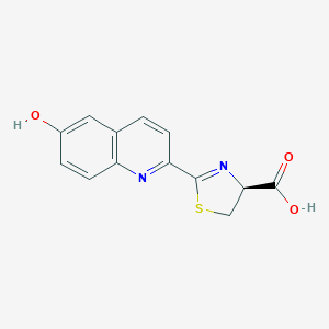 molecular formula C13H10N2O3S B218838 2-(6-Hydroxyquinolyl)-2-thiazole-4-carboxylic acid CAS No. 122364-83-4