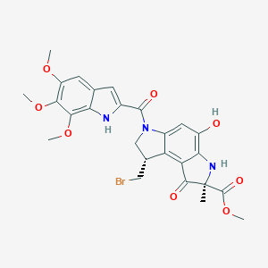 molecular formula C26H26BrN3O8 B218883 Duocarmycin B2 CAS No. 124325-94-6