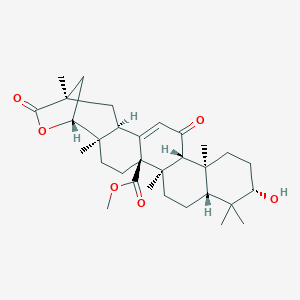 molecular formula C7H7N3O4 B218934 Glyuranolide CAS No. 123914-44-3