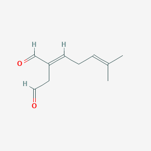 molecular formula C10H8ClN3OS B218957 (2E)-2-(4-甲基戊-3-烯基)丁二醛 CAS No. 121362-23-0
