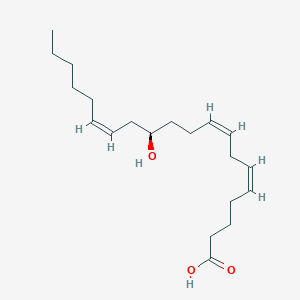 molecular formula C15H12O3 B218965 12R-羟基-5Z,8Z,12Z-二十碳三烯酸 CAS No. 117346-20-0