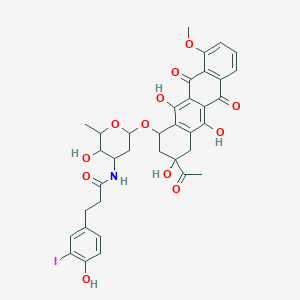 molecular formula C36H36INO12 B218971 Iodomycin CAS No. 121071-90-7