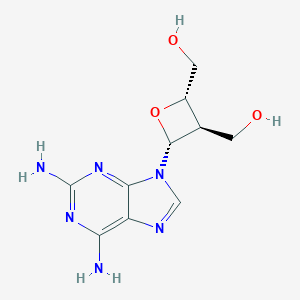 molecular formula C10H14N6O3 B218974 2-Aminooxetanocin A CAS No. 113296-23-4