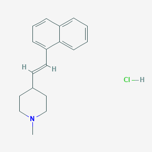 molecular formula C19H27N3O B218991 1-Methyl-4-(1-naphthylvinyl)piperidine CAS No. 117613-42-0