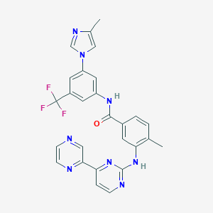 molecular formula C27H21F3N8O B000219 拉多替尼 CAS No. 926037-48-1