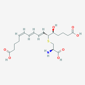 molecular formula C11H17N3O5 B219072 16-carboxy-17,18,19,20-tetranor-leukotriene E3 CAS No. 122069-63-0