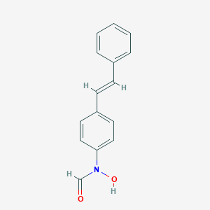 molecular formula C15H13NO2 B219086 N-Formyl-N-hydroxy-trans-4-aminostilbene CAS No. 118745-11-2