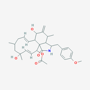 molecular formula C8H13N5O7S B219122 Pyrichalasin H CAS No. 111631-97-1