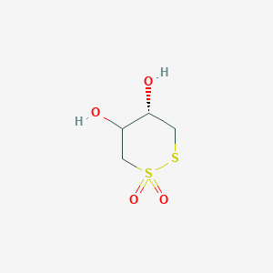 molecular formula C34H27BrO9 B219230 1,2-Dithiane-4,5-diol, 1,1-dioxide, trans- CAS No. 120586-50-7