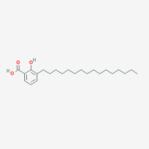 molecular formula C22H36CaO3 B219262 3-Hexadecyl-2-hydroxybenzoic acid CAS No. 114959-46-5