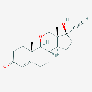 molecular formula C20H26O3 B219263 17-Ethinyl-11-oxatestosterone CAS No. 113555-47-8