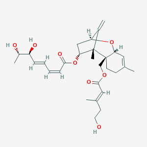 molecular formula C14H15Cl2N3O5S B219293 12,13-Deoxytrichoverrin CAS No. 123025-01-4