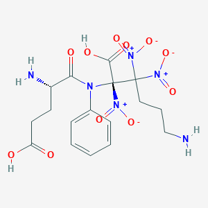 molecular formula C17H22N6O11 B219295 Trinitrophenylglutamyllysine CAS No. 123774-73-2