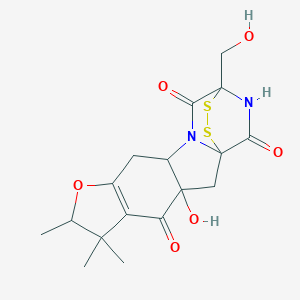 molecular formula C17H20N2O6S2 B219388 Phomalirazine CAS No. 119694-49-4