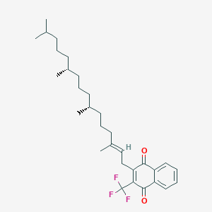 molecular formula C31H43F3O2 B219395 2-Trifluoromethyl-3-phytyl-1,4-naphthoquinone CAS No. 119052-95-8