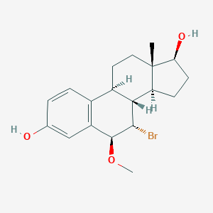 molecular formula C15H22NO7P B219399 (6S,7S,8R,9S,13S,14S,17S)-7-bromo-6-methoxy-13-methyl-6,7,8,9,11,12,14,15,16,17-decahydrocyclopenta[a]phenanthrene-3,17-diol CAS No. 115375-37-6