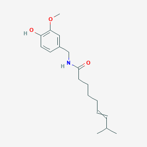 molecular formula C18H27NO3 B021952 N-[(4-羟基-3-甲氧苯基)甲基]-8-甲基-6-壬烯酰胺 CAS No. 7553-53-9