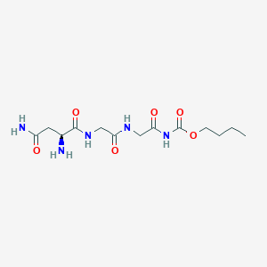molecular formula C13H23N5O6 B219523 Butyloxycarbonyl-asparaginyl-glycyl-glycinamide CAS No. 123472-61-7