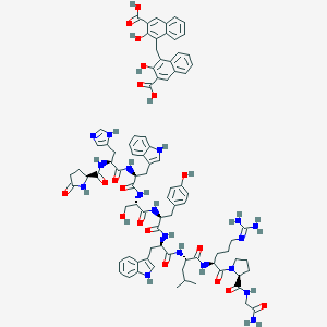 molecular formula C87H98N18O19 B219527 Triptorelin pamoate CAS No. 124508-66-3