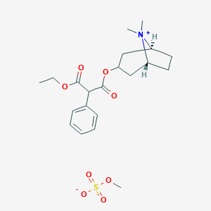 molecular formula C21H31NO8S B219607 Tematropium methylsulfate CAS No. 113932-41-5
