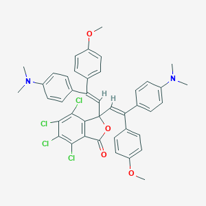 4,5,6,7-tetrachloro-3,3-bis[(Z)-2-[4-(dimethylamino)phenyl]-2-(4-methoxyphenyl)ethenyl]-2H-inden-1-one