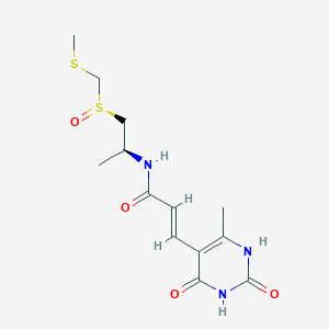 molecular formula C13H19N3O4S2 B219687 Deshydroxysparsomycin CAS No. 113597-70-9