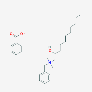 molecular formula C17H23NO7S B219757 Benzyl-(2-hydroxydodecyl)-dimethylazanium;benzoate CAS No. 113694-52-3