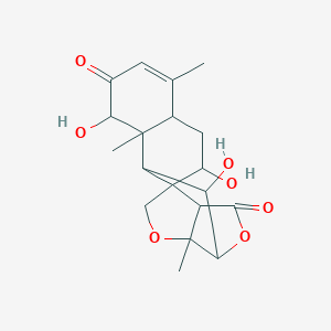 molecular formula C19H24O7 B219789 Cedronin CAS No. 111567-19-2