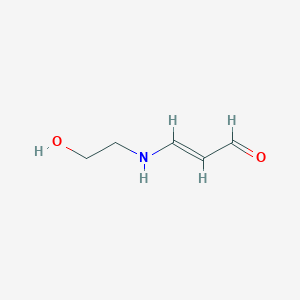 molecular formula C10H16O4 B219828 (E)-3-(2-hydroxyethylamino)prop-2-enal CAS No. 119864-25-4