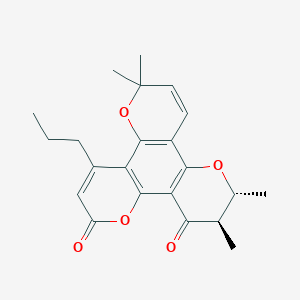 molecular formula C22H24O5 B021983 (+)-12-氧代卡兰内酯A CAS No. 161753-49-7