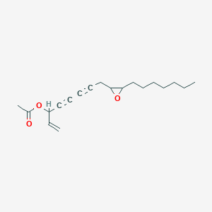 molecular formula C22H34GdN5O10 B219844 8-(3-Heptyloxiran-2-yl)oct-1-en-4,6-diyn-3-yl acetate CAS No. 121820-32-4